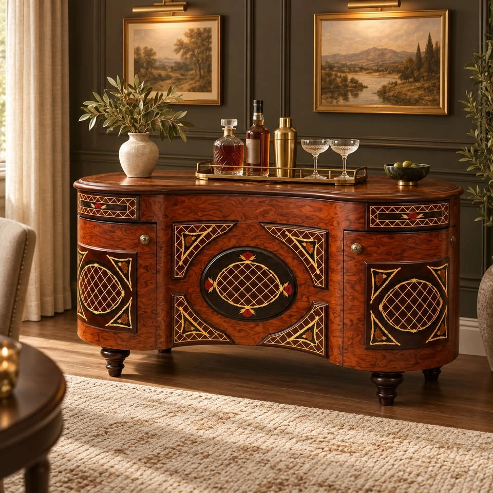 Brand New Handcrafted Real Wood Console - photo 2