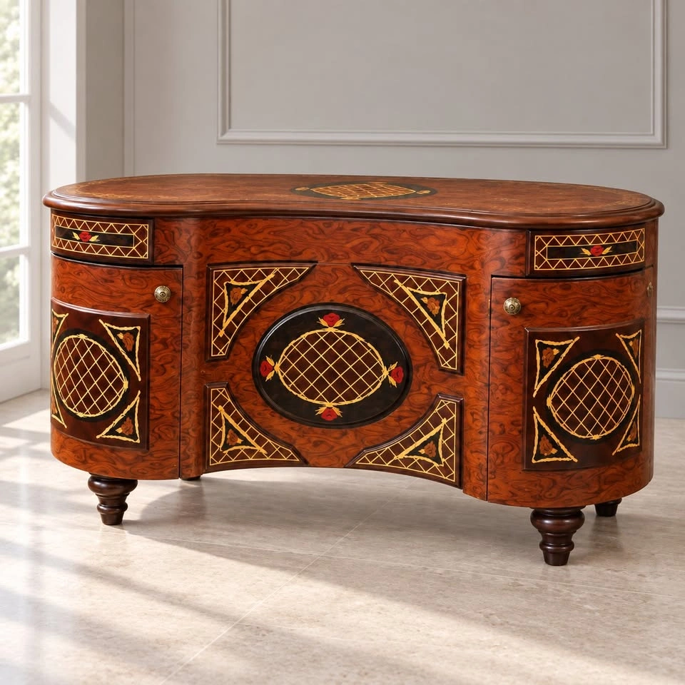 Brand New Handcrafted Real Wood Console - photo 4