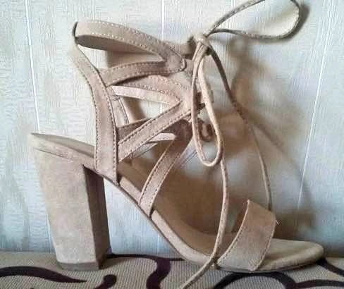 Tan Strappy Heels