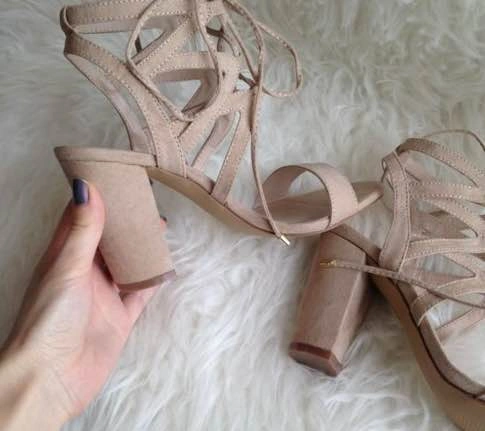 Tan Strappy Heels - photo 5