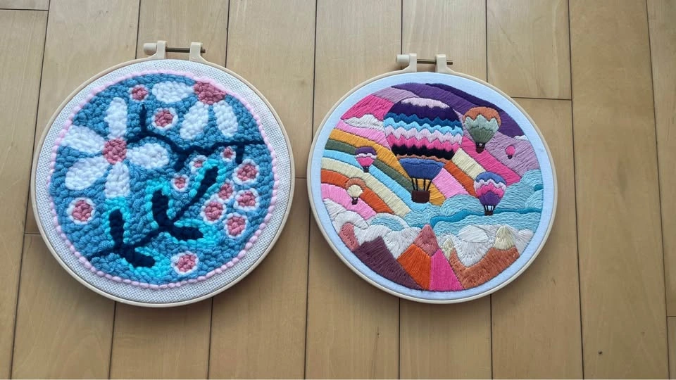 Handmade Embroidery Hoop Wall Decor - photo 2