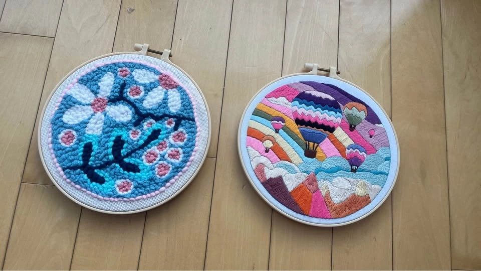 Handmade Embroidery Hoop Wall Decor - photo 3