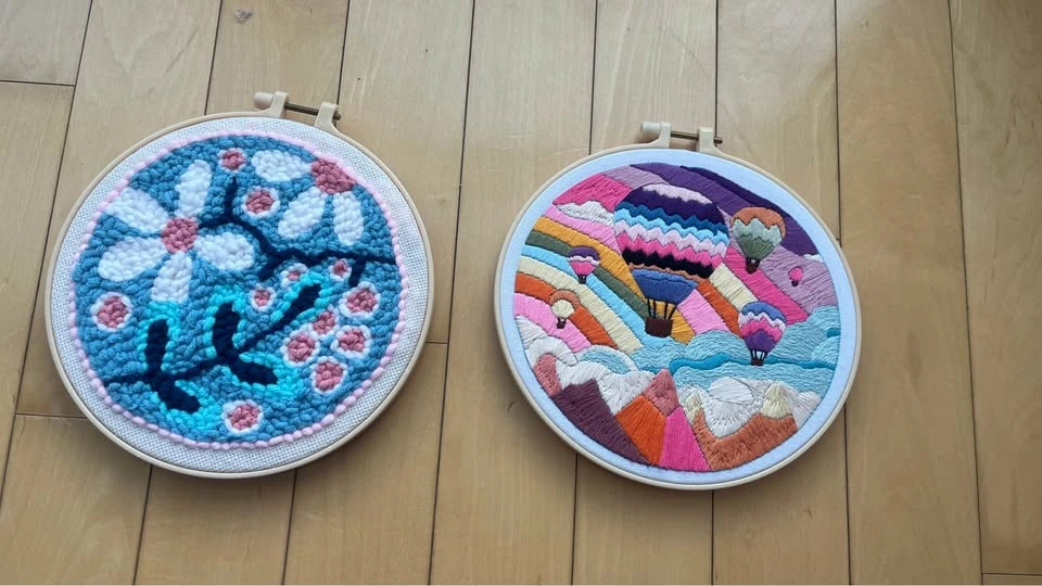 Handmade Embroidery Hoop Wall Decor - photo 4