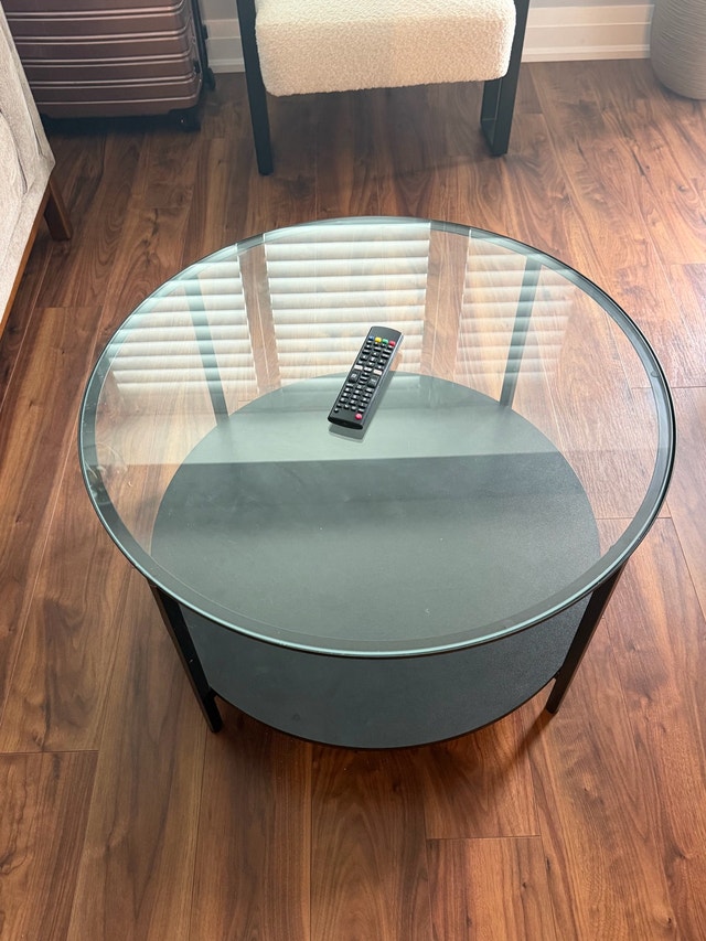 Round Glass Coffee Table - photo 3