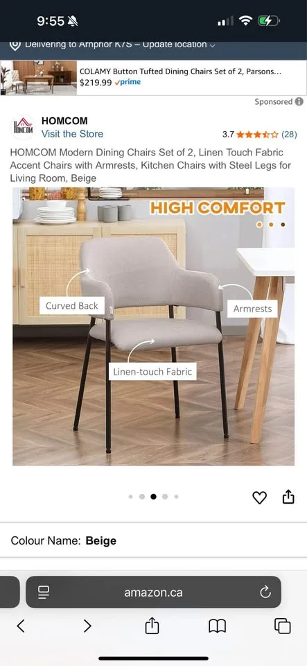 Modern Dining Chairs Set of 2 image indicator(4)