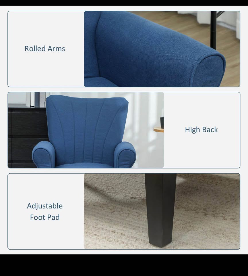 HOMCOM Fabric Accent Chair - photo 2
