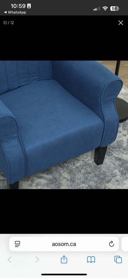 HOMCOM Fabric Accent Chair - photo 5