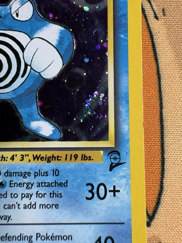 2000 Poliwrath Base Set 2 15/130 Unlimited Holo Rare LP - photo 2