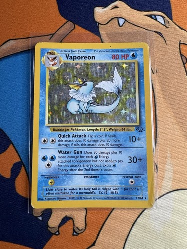 1999 Vaporeon 12/64 Jungle Holo MP - photo 3