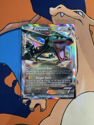 2012 Rayquaza EX Ultra Rare Holo Dragons Exalted 85/124 LP - photo 3