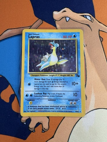 1999 Lapras 10/62 Fossil Holo MP - photo 3