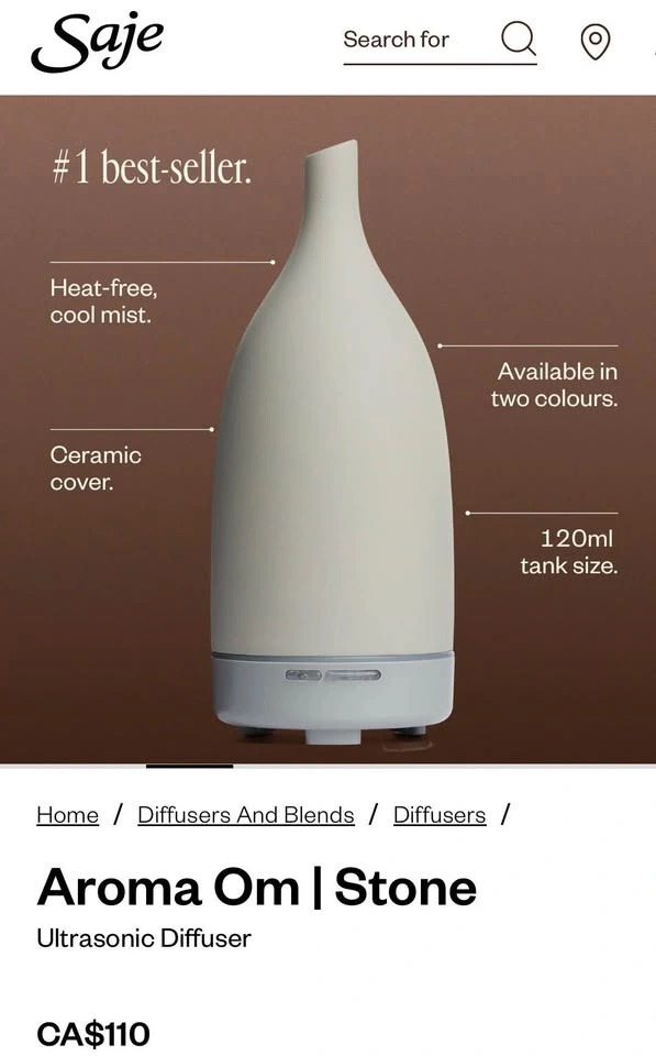 Saje Aroma Om & Breeze Diffusers Black - photo 3