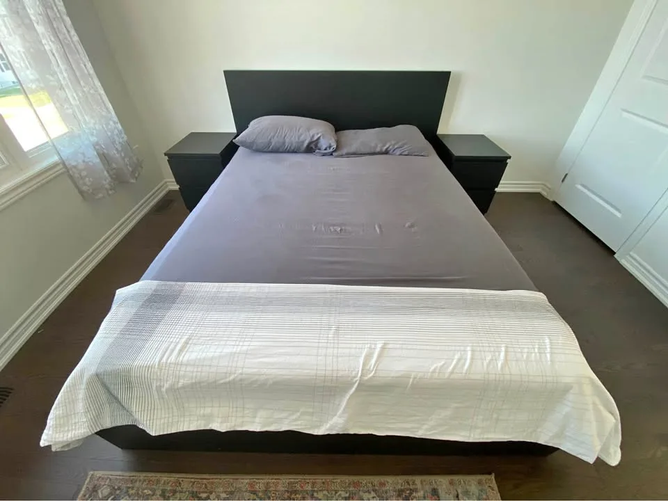 Queen Storage Bed Set – Hydraulic Lift, Nightstands & Mattresses thumbnail