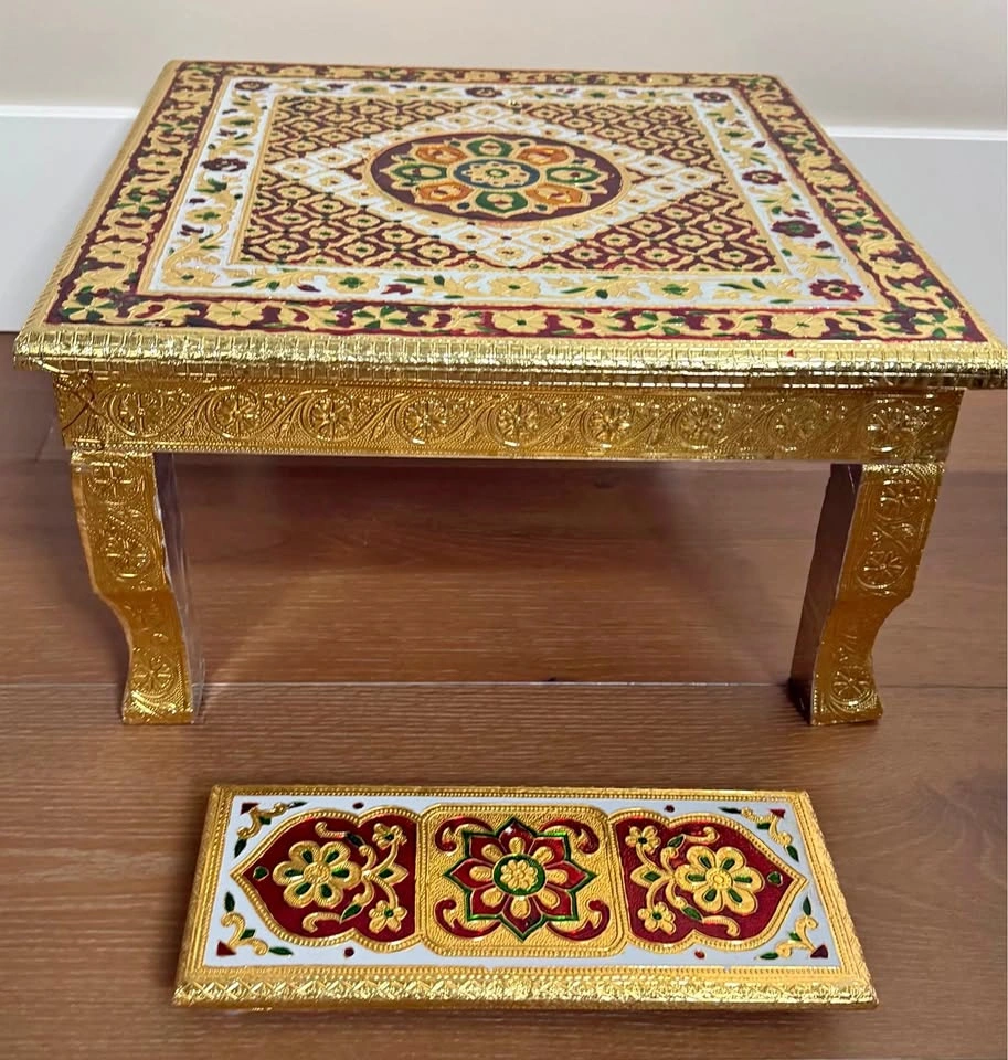 Mayian Bench and phatti (foot piece), brand new