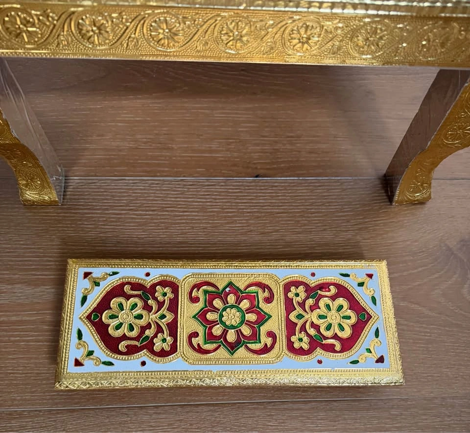 Mayian Bench and phatti (foot piece), brand new - photo 3