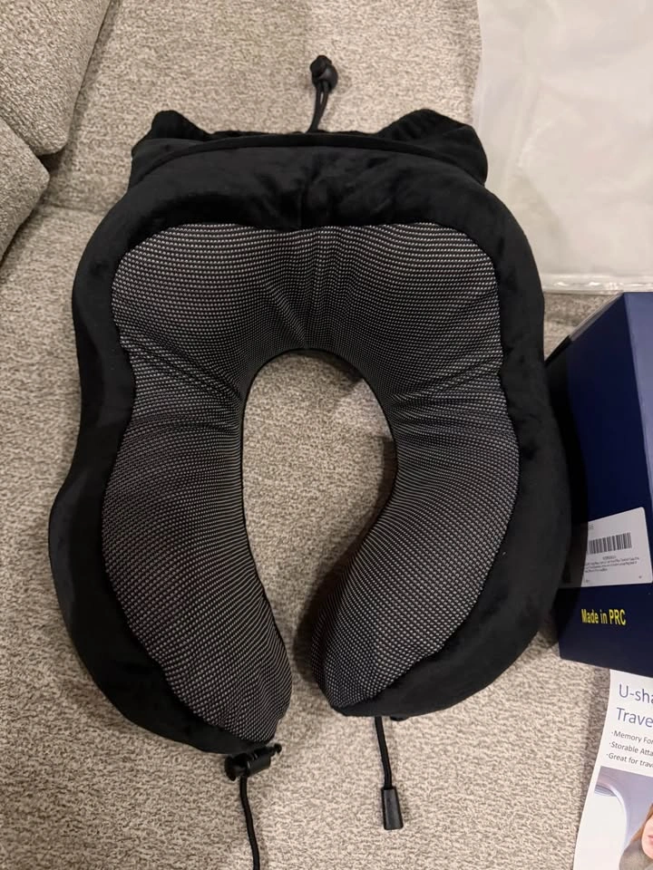Memory Foam Travel Neck Pillow with Travel Case - photo 3