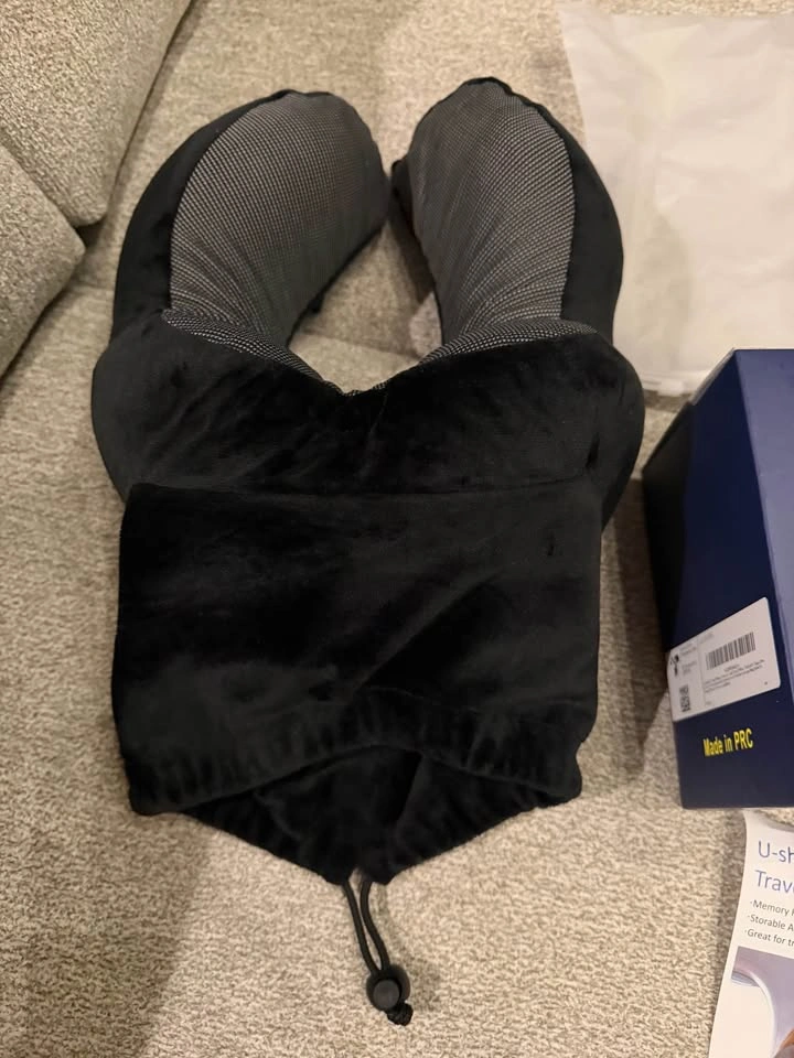 Memory Foam Travel Neck Pillow with Travel Case - photo 4