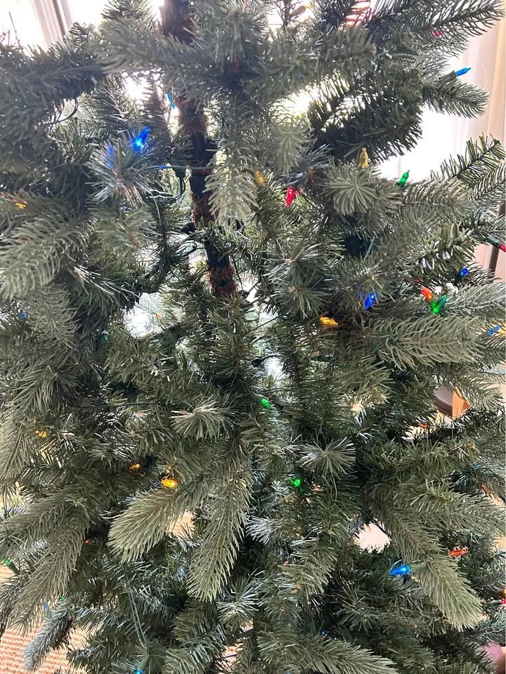 6.5 ft Pre-Lit Artificial Christmas Tree with Multi-Color Lights - photo 2