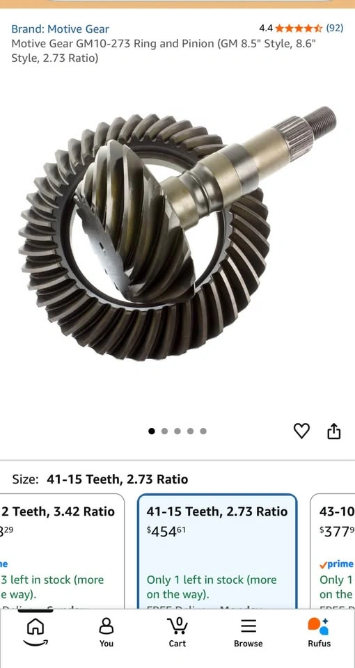 Motive Gear GM10-273 Ring and Pinion - photo 2