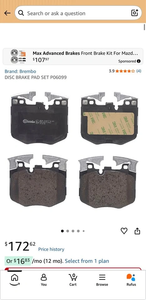 BREMBO DISC BRAKE PAD SET P06099 - photo 2