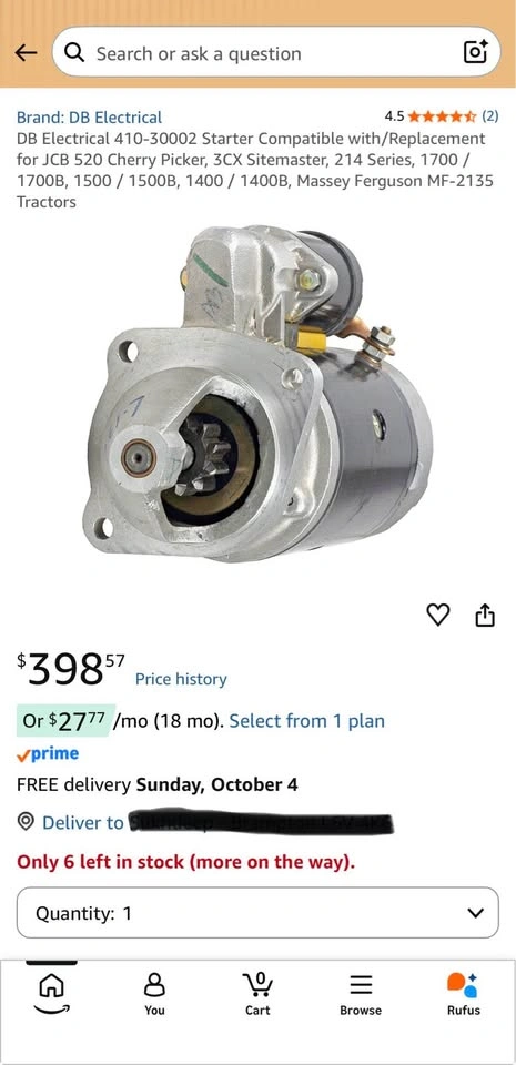 DB Electrical Starter 410-30002 - photo 2
