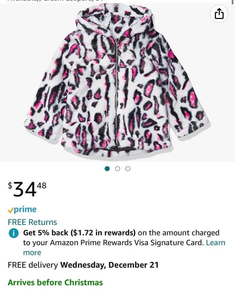 Steve Madden Toddler Girl Winter Coat Size 24M New - photo 4