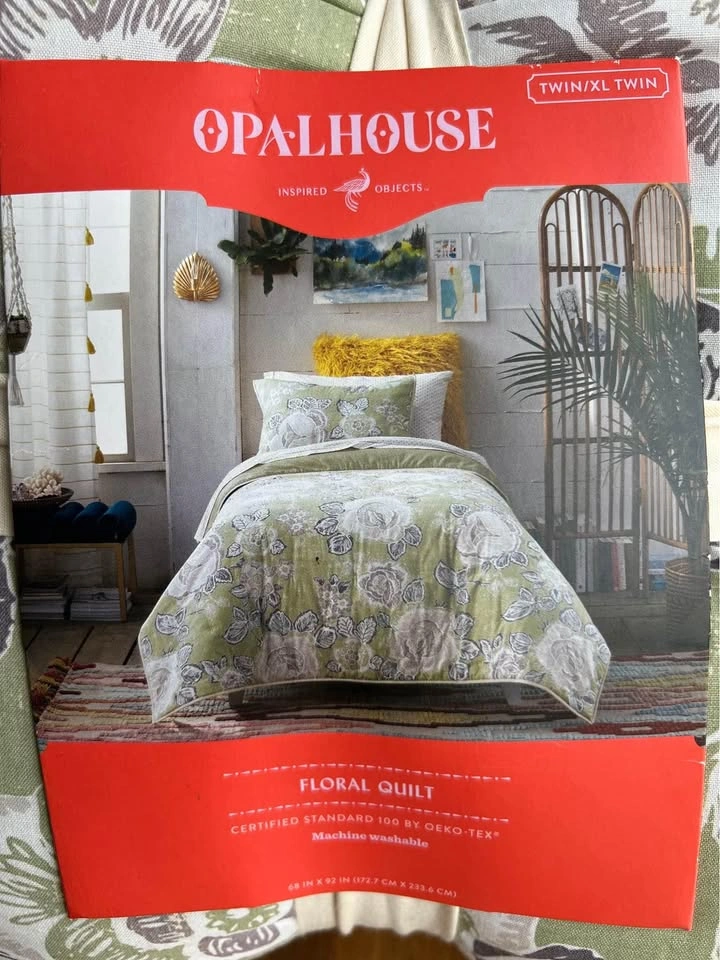 New Opalhouse Floral Quilt Twin XL 68x92 Inch - photo 2