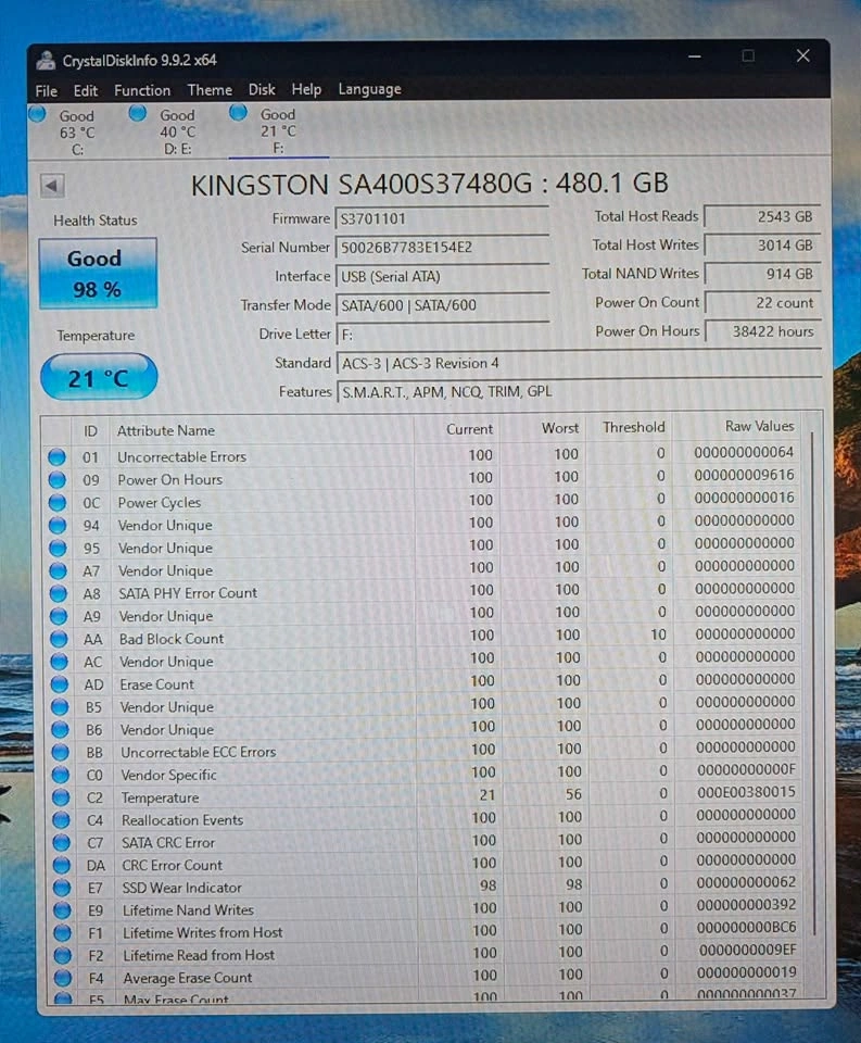Kingston A400 480GB SATA 2.5" SSDs - photo 3