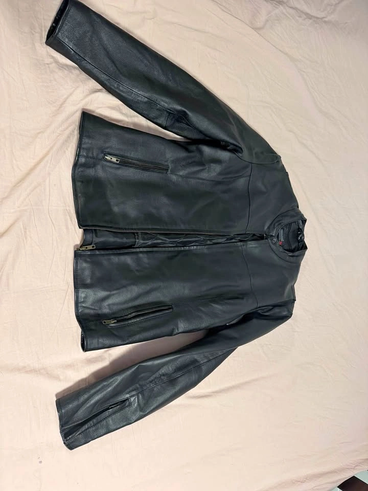 Vintage VP Montana Women's Leather Motorcycle Jacket - Size L