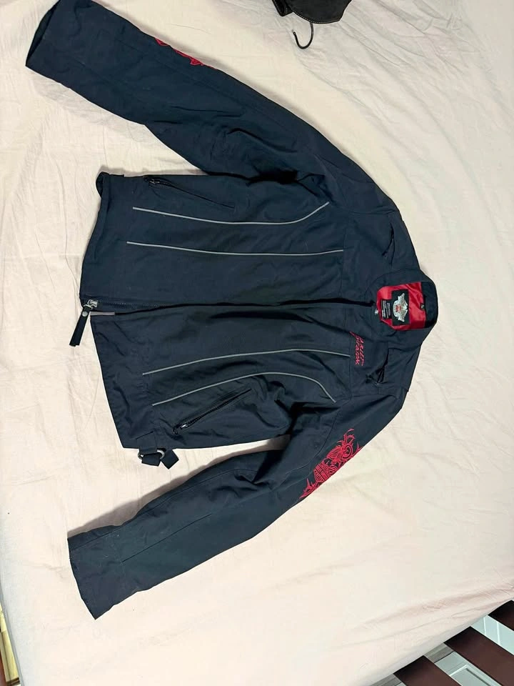 Women’s Harley-Davidson Riding Jacket - Red Wing Embroidery - Si