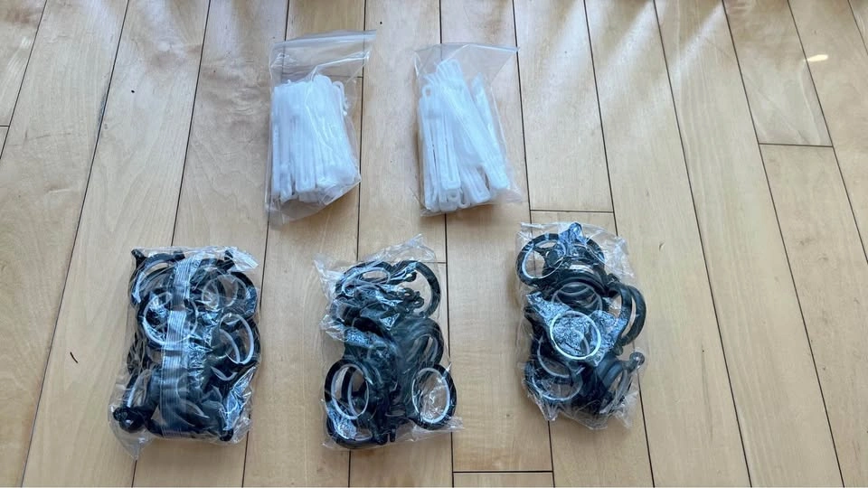 Curtain rings and hooks