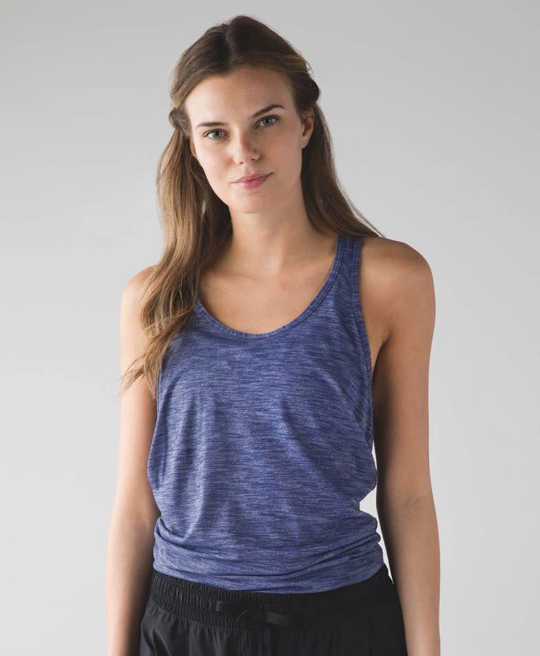 Lululemon Blue Salute the Sun Tie Back Tank Top - Size 6