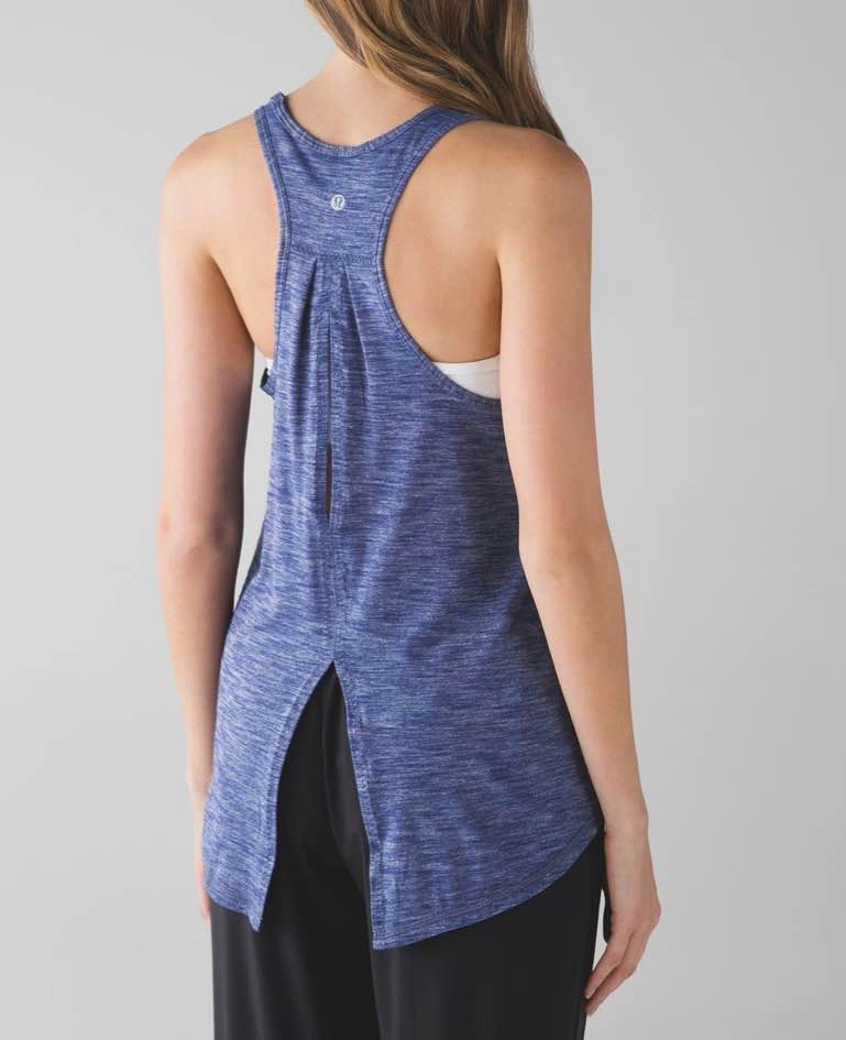 Lululemon Blue Salute the Sun Tie Back Tank Top - Size 6 - photo 2