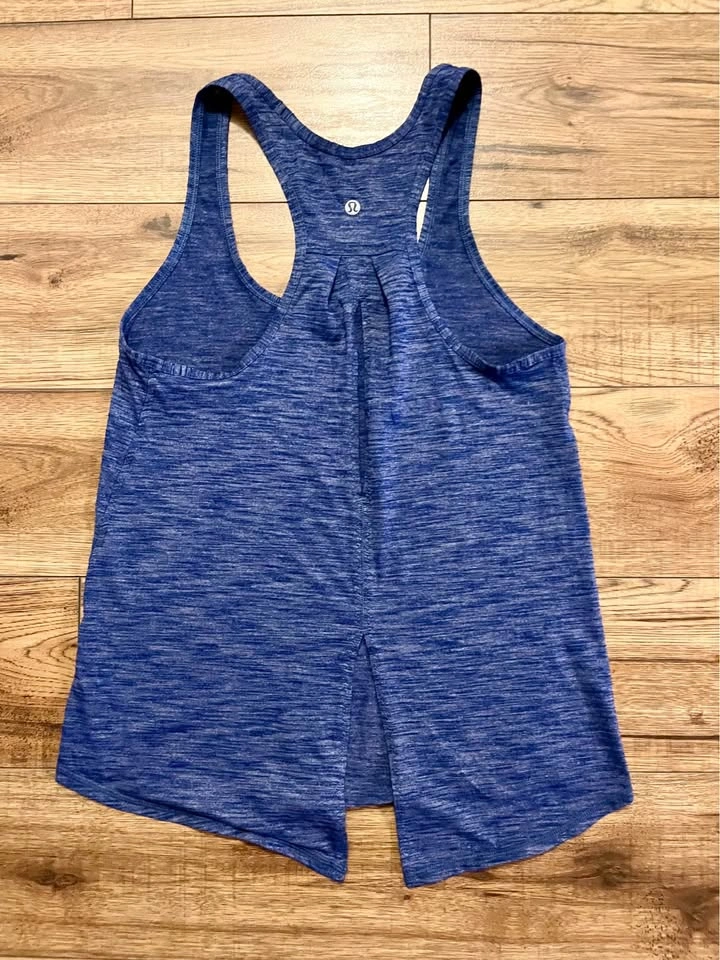 Lululemon Blue Salute the Sun Tie Back Tank Top - Size 6 - photo 5