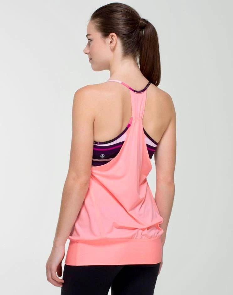 Lululemon Pink No Limits Tank Top with Built-In Bra - Size 4 - photo 2