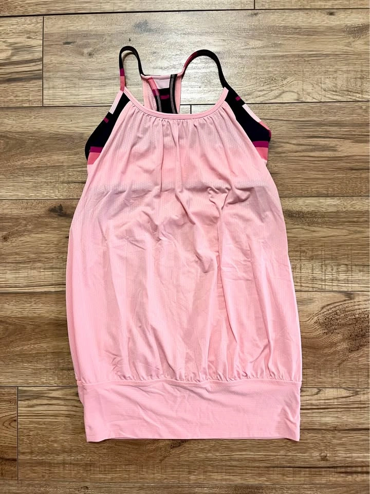 Lululemon Pink No Limits Tank Top with Built-In Bra - Size 4 - photo 3