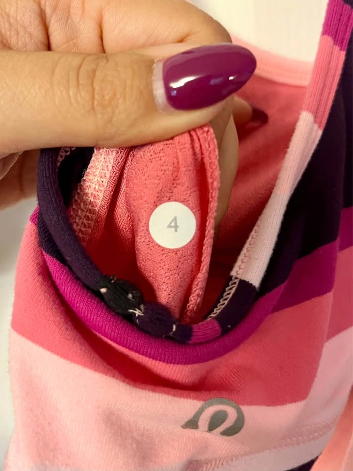 Lululemon Pink No Limits Tank Top with Built-In Bra - Size 4 - photo 5