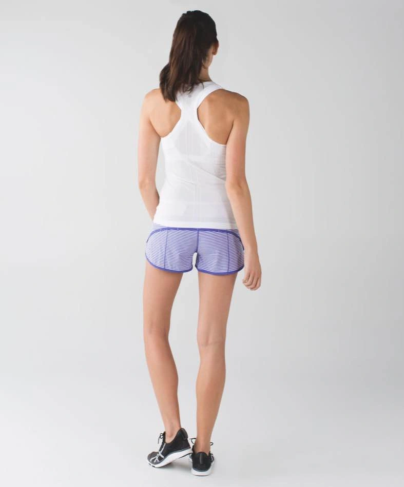 Lululemon Speed Shorts Iris Flower Stripe - Size 6 - photo 2