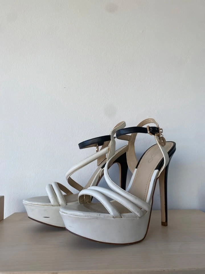 Aldo White Platform Stiletto Sandals – Size 8 - photo 5