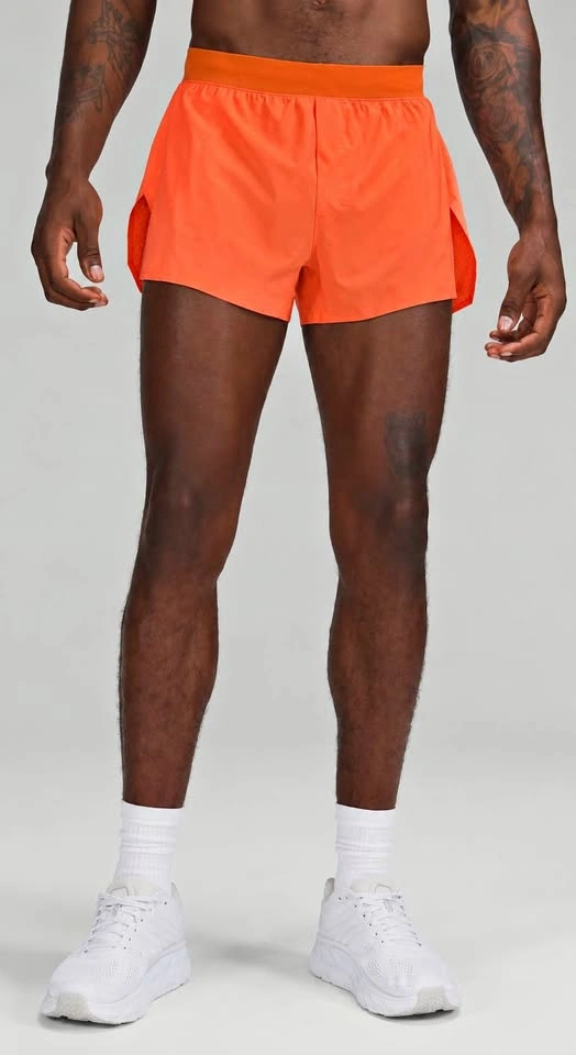 Lululemon Fast and Free Reflective Short 3” Orange Men’s Medium