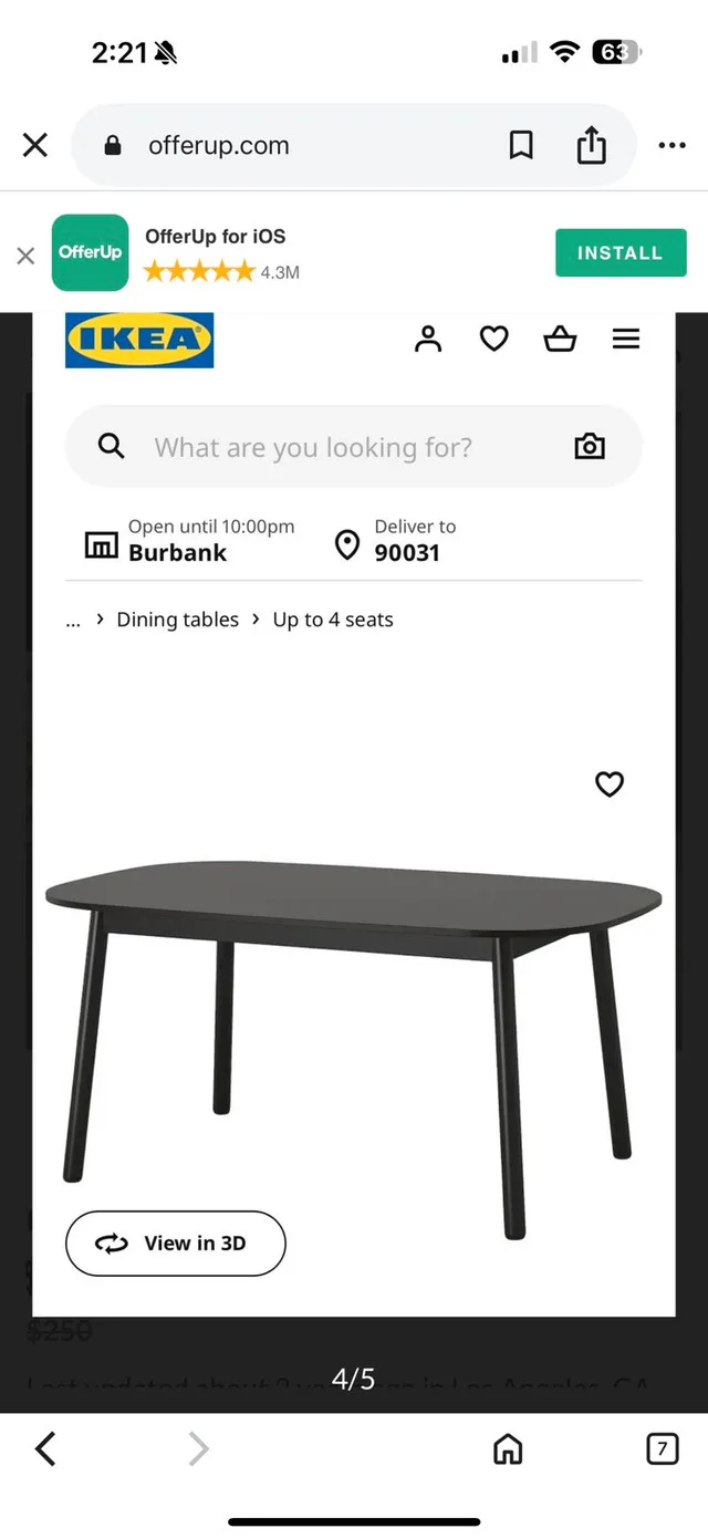 Dining table and six chairs image indicator(2)