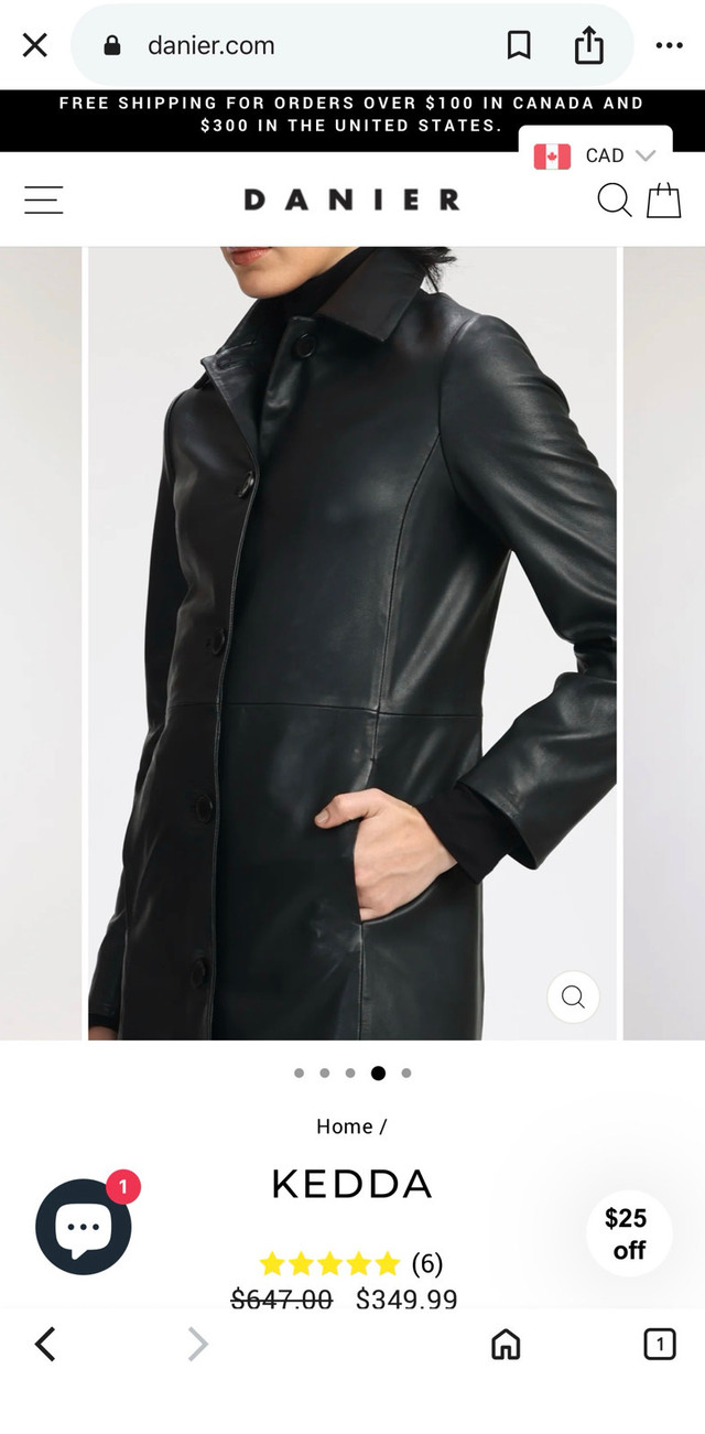 Danier Leather Coat