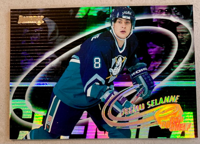 1996 Donruss Teemu Selanne Top Shelf Hockey Card