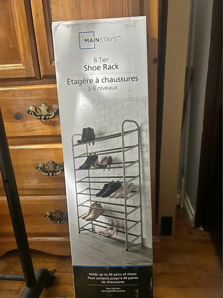 Mainstays 8 Tier Shoe Rack