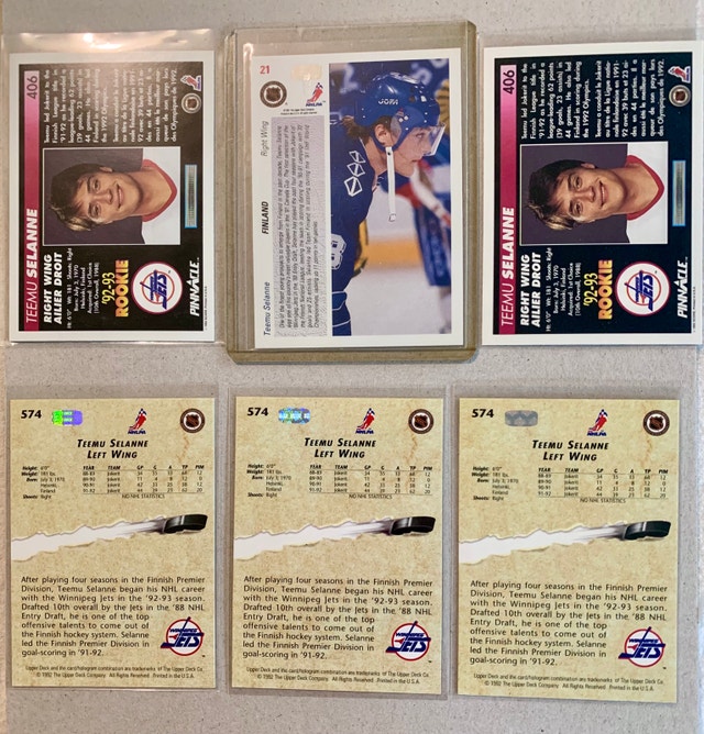Teemu Selanne Hockey Card Collection - photo 2