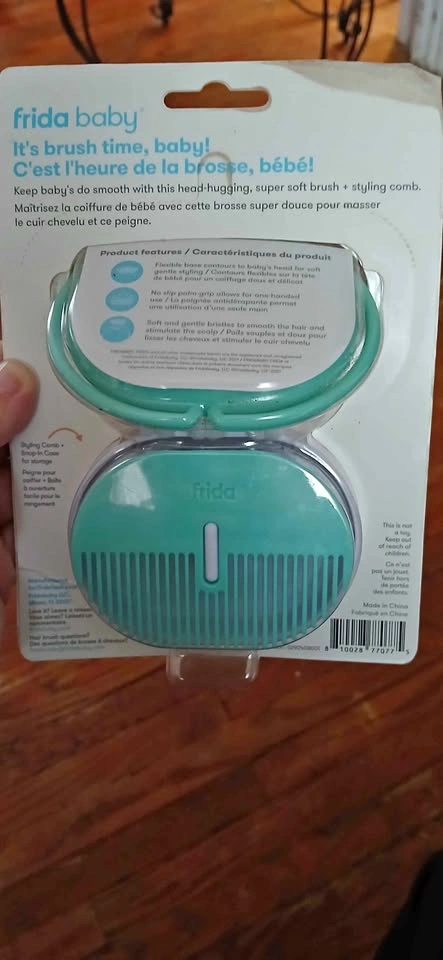 Frida baby brush and styling comb