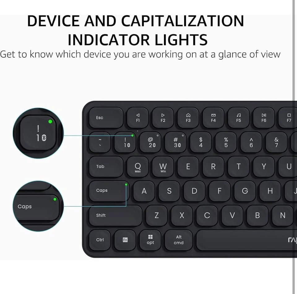 RAPOO 9010M Wireless Keyboard & Mouse Combo - photo 4