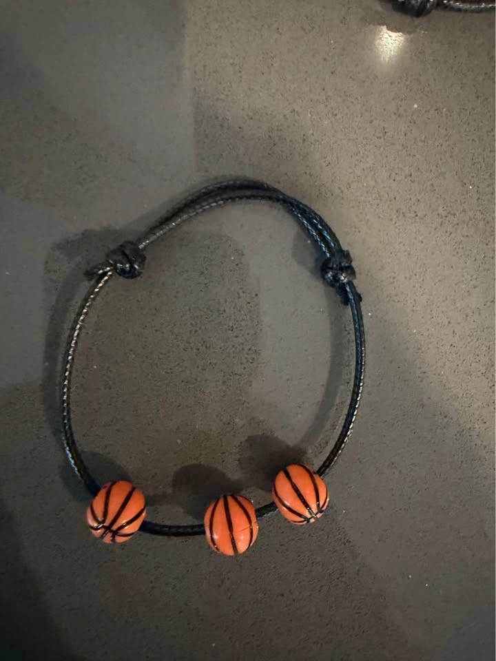 20 Basketball Adjustable Sports Theme Bracelets - photo 2