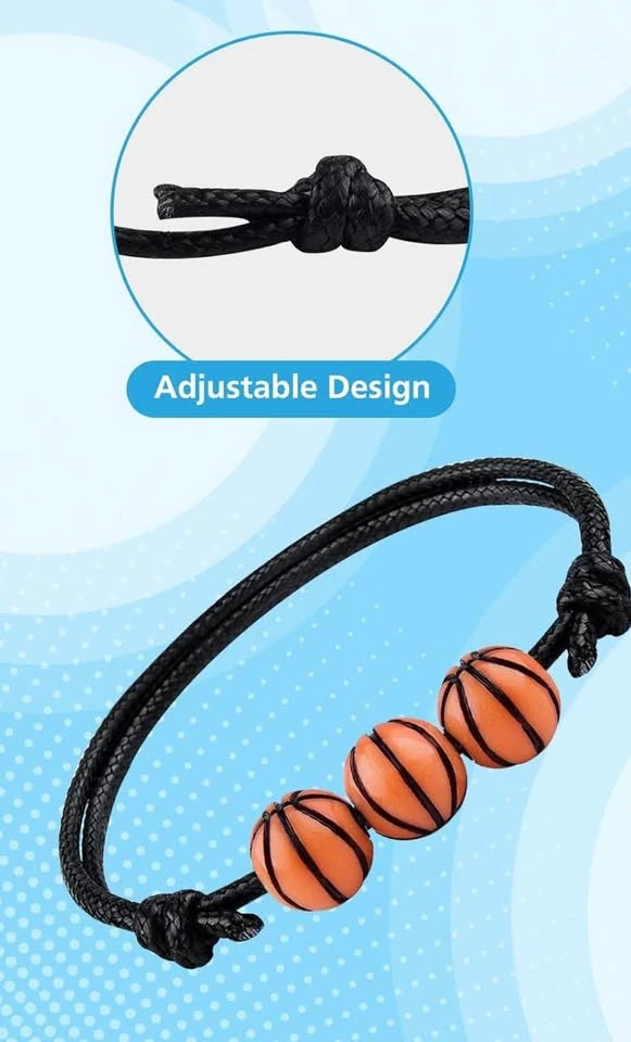 20 Basketball Adjustable Sports Theme Bracelets - photo 4