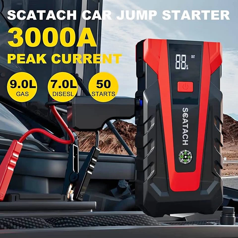 Car Jump Starter (3000A, Gasoline and Diesel Engine)